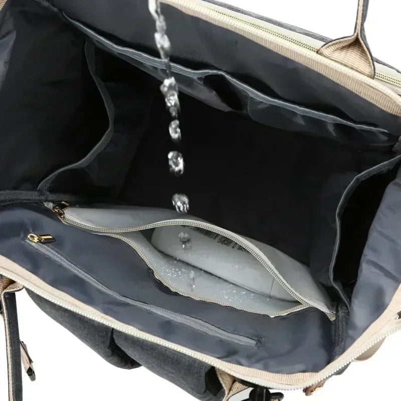 USB Mummy Bag Diaper Bag Baby Care Large Capacity Mom Backpack Mummy Maternity Wet Bag Waterproof Baby Pregnant Bag Nappy Bag